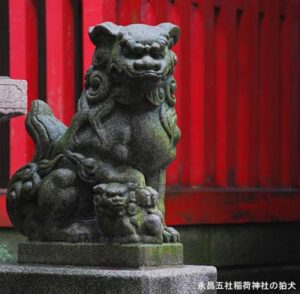 永昌五社稲荷神社の狛犬